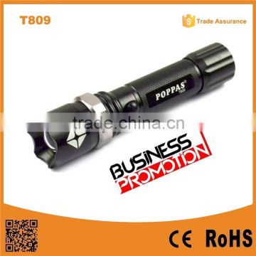 T809 High power rechargeable led flashlight, long beam led rechargeable flashlight