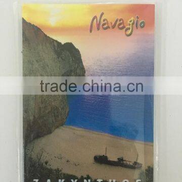 Navagio tourist spot tinplate metal fridge magnet