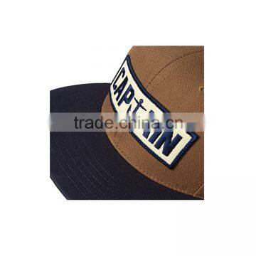 Customize High Quality 100% Cotton 6 Panels Applique Snapback Hat photo-5