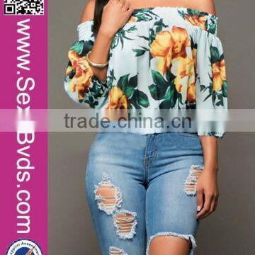 Latex Embroidery Women Suit Ladies Off-shoulder Leisure T-shirt Summer Suit Styles for Women 2016 photo-6