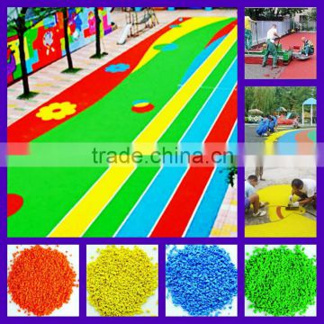 Sports surface, artificial turf ,epdm rubber manufacturer. good quality EPDM granules flooring, FL-R-11135 EPDM