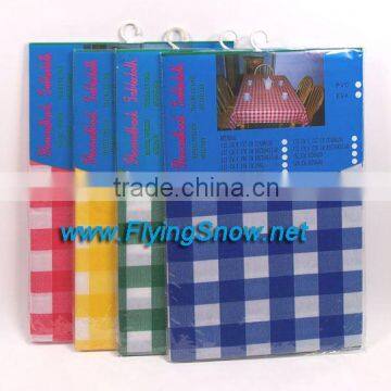 vinyl table cloth with flannel,flannel back table cloth