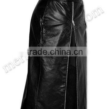 Women Fashion Black Leather Skirts