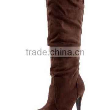 Baghdad Knee High Slouch Boots,women High Heel Boot,Red Boots photo-3