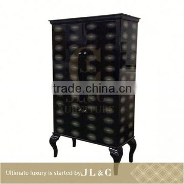 Luxury living room 2014 black metal school lockers wooden side cabinet, JH73-06-JL&C Furniture