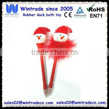 Holiday Novelty Pen Snowman Toy Ballpoint Pen