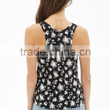 Women Tank Top Design 2014 Floral Print Racerback Women Tank Tops & Clothings China Supplier Online Shopping photo-4