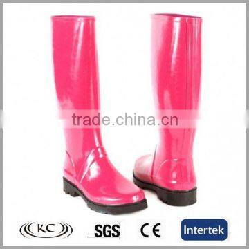 Popular Low Price Plain Knee High Cheap Pvc Garden Rain Boots