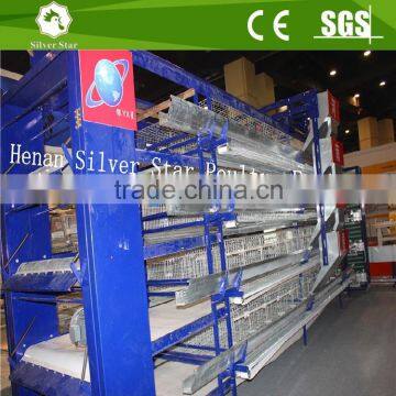 H type of battery cage system hot galvanized wire egg laying cage