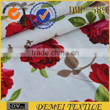 flower fabric custom print canvas textile