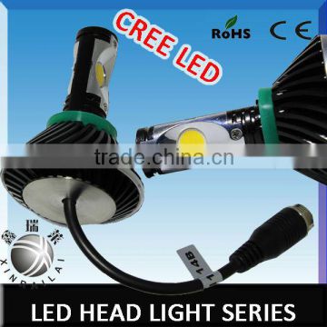 Super bright canbus high lumen SMD led patent cooling system design cree h11 high power led head light