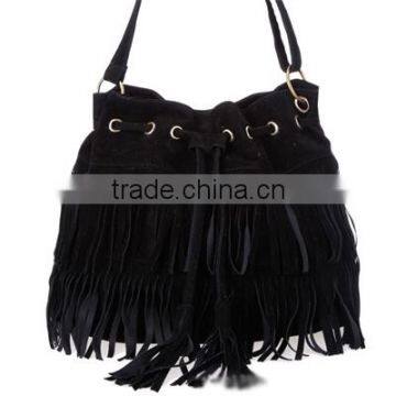 2015 Hot Sale Women Tassel Bag Faux Suede Shoulder Bag Women Messenger Bag Wholesale