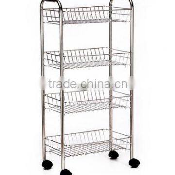 Kitchen Fruit/drinks/vegetable Display Stainless Steel Cart