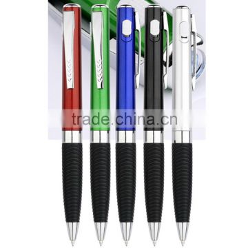 Promotinal flashing multifunctional led torch light bulb ballpoint pen many color