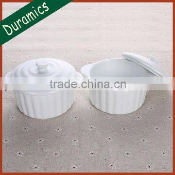 Restaurant hotel oven microware safe ceramic ramekin