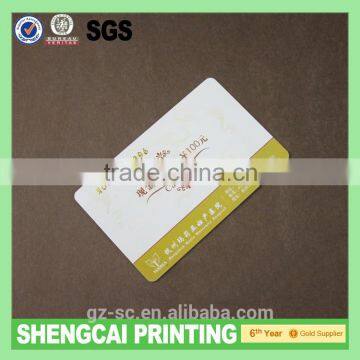 Promotional Plastic Vouchers Card printing