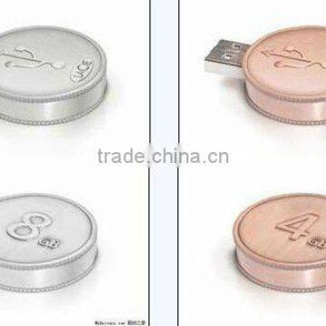 promotional usb drives 32GB Coin Shape