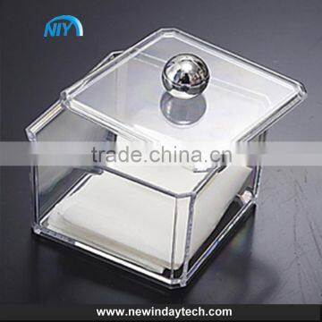 storage drawer box for cosmetic, handmade square acrylic clear container case,