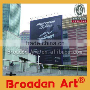 gabion fence frontlit coated banner printing