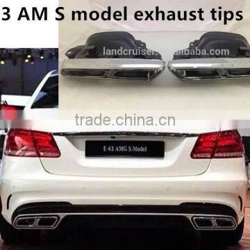 New exhaust tips for 2014 w212 E63 AM S model muffler tips