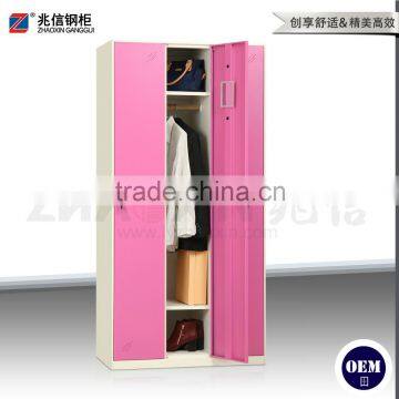 Material 3-door Closet Key Lock Colorful Steel Locker Staff Office Locker photo-4