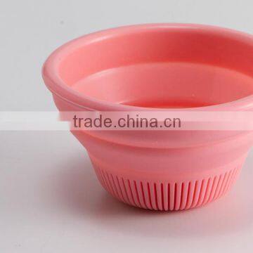 Kitchenware BPA Free Non-toxic Folding Design Silicone Baby Bowl photo-6