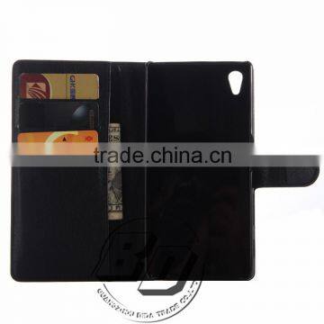 Ultra High Quality Magnetic Flip PU Leather Wallet Case With Card Slots For Sony Xperia Z5 Premium Luxury Case Fast Delivery photo-5