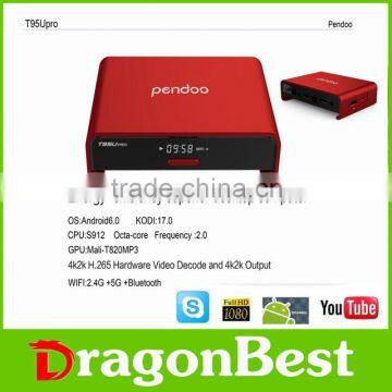 Hot Selling OTT Tv Box Pendoo T95U Pro Amlogic S912 S905 S905X 2GB/16GB Set Top Box