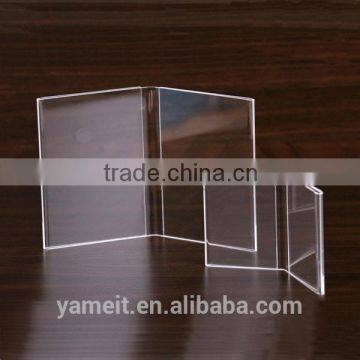 New design factory plexiglass book shelf acrylic magazine rack book case
