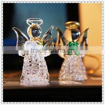 Promotional Glass Praying Crystal Angel For New Year Gifts