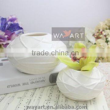 Bowl Shaped Ceramic Flower Vase of Ceramic Vase