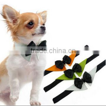 Pet Dog Adjustable Bow Tie Collar / Puppy collar / decorative dog collars