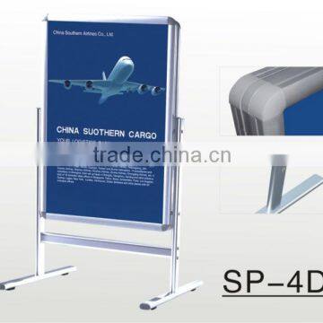 Aluminum retractable display poster stand