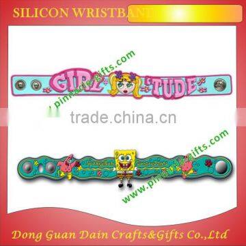 Pvc Bracelet Soft Pvc Wristband Colorful Silicone Wristband photo-2