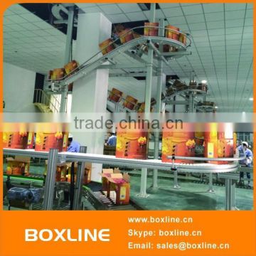 POM chain conveyor for cartons