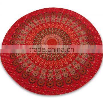 Round mandala tapestry /table cloth wall hanging /beach throw /yoga mat round table runner beach spread