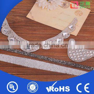 New fashion rhinestone neckline designs of kurtis