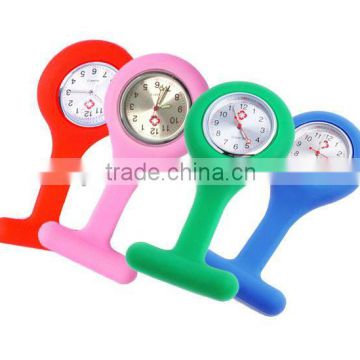 water proof fashion silicon nurse fob watch