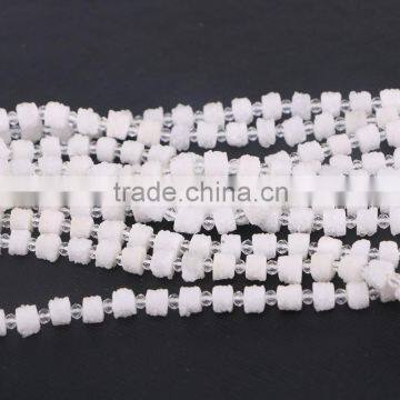 Full Strand Top Qualty Beautiful Natural Quartz Stone Druzy Beads Newest Design Stones For Women Jewelry Making