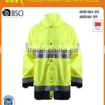 hot sale reflective safety waterproof jacket reflective oxford warming winter jacket parka