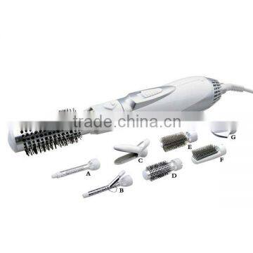 Hot air styler with 7 attachments and dual voltage 1000W