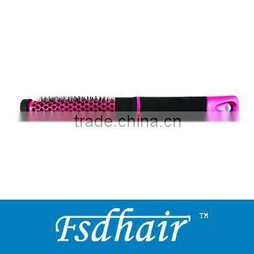 Plastic aluminum barrel hair brush