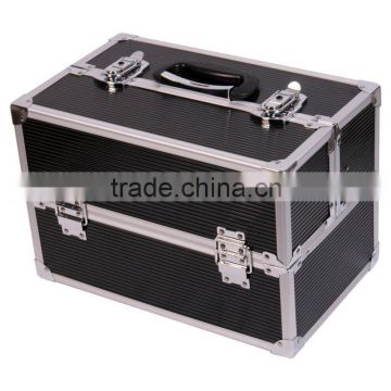 ALUMINUM COSMETIC TRAIN MAKEUP BEAUTY CASE BOX