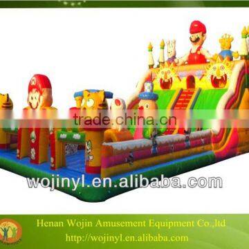 Amusement park inflatable bouncer slide/inflatable bouncer slide adult