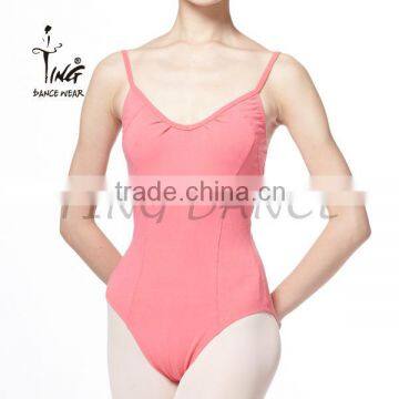 2016 adult ballet camisole leotard with pinch front and low back