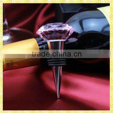 High Quality Purple Crystal Glass Diamond Wine Stoppers For Girlfriend Gifts