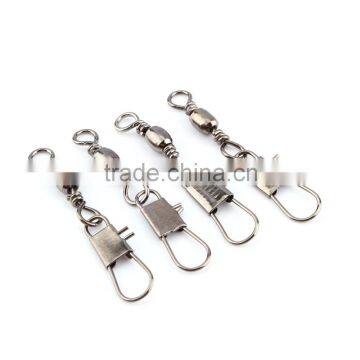 Interlock Snap Ball Bearing Swivel Rolling Solid Rings Fishing Connector #8 3.5CM Length Ocean Boat Fishing Hooks photo-5