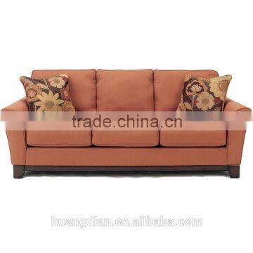 3 seater sofa very cheap price for hot sale red fabric wooden living room sofa furniture