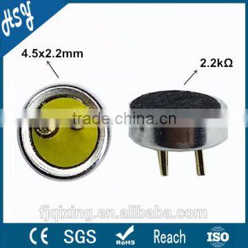 4.5x2.2mm small ear microphone for walki talki