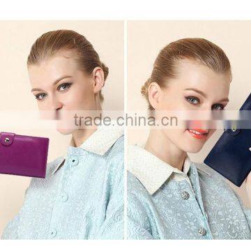 Hot Sale Fashion Women Leather Card Holder Multiple Wallet Custom Dollar Wallet photo-3